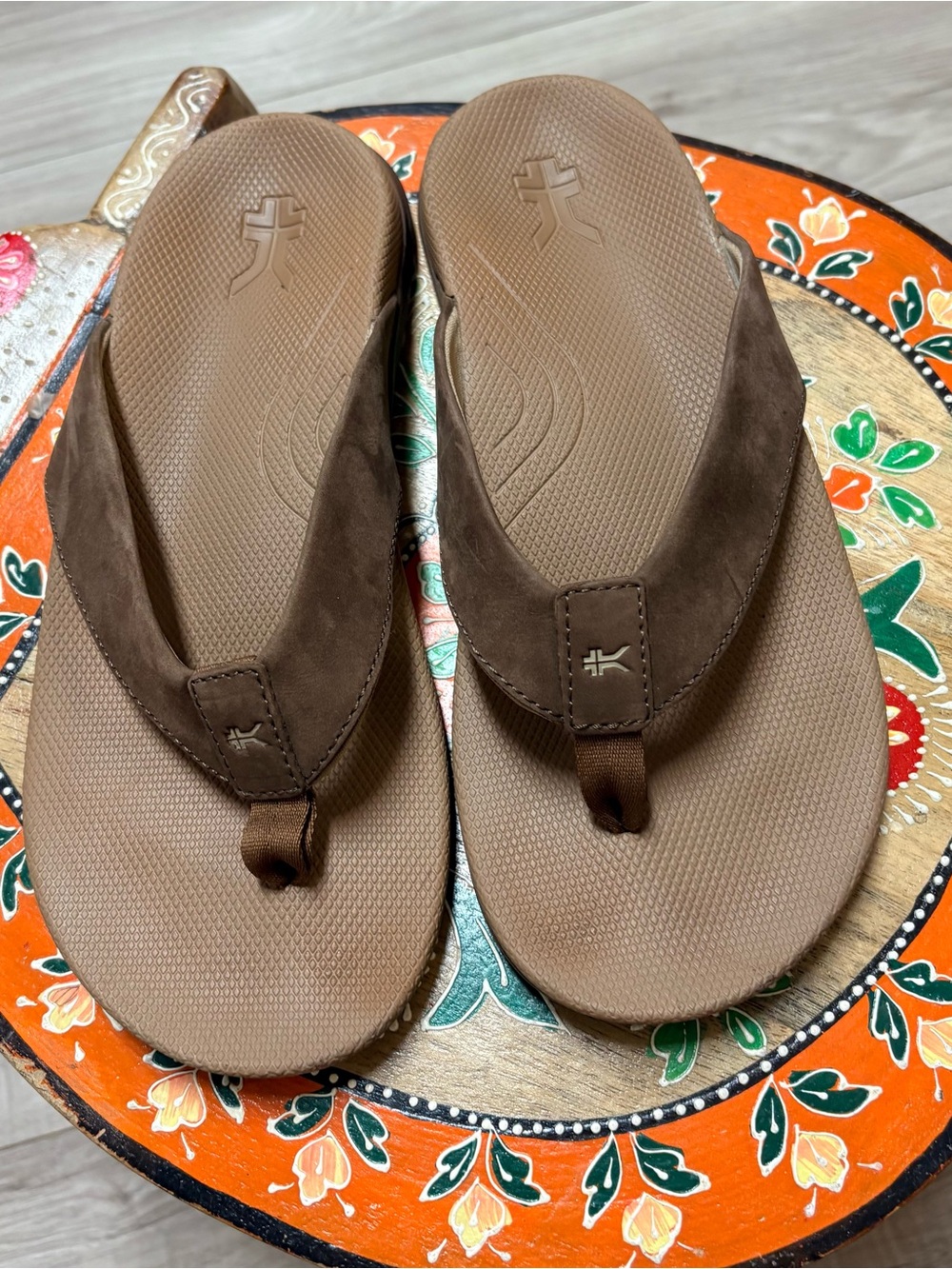 Kuru  Suede Flip Flop Sandals